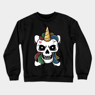 skull unicorn Crewneck Sweatshirt